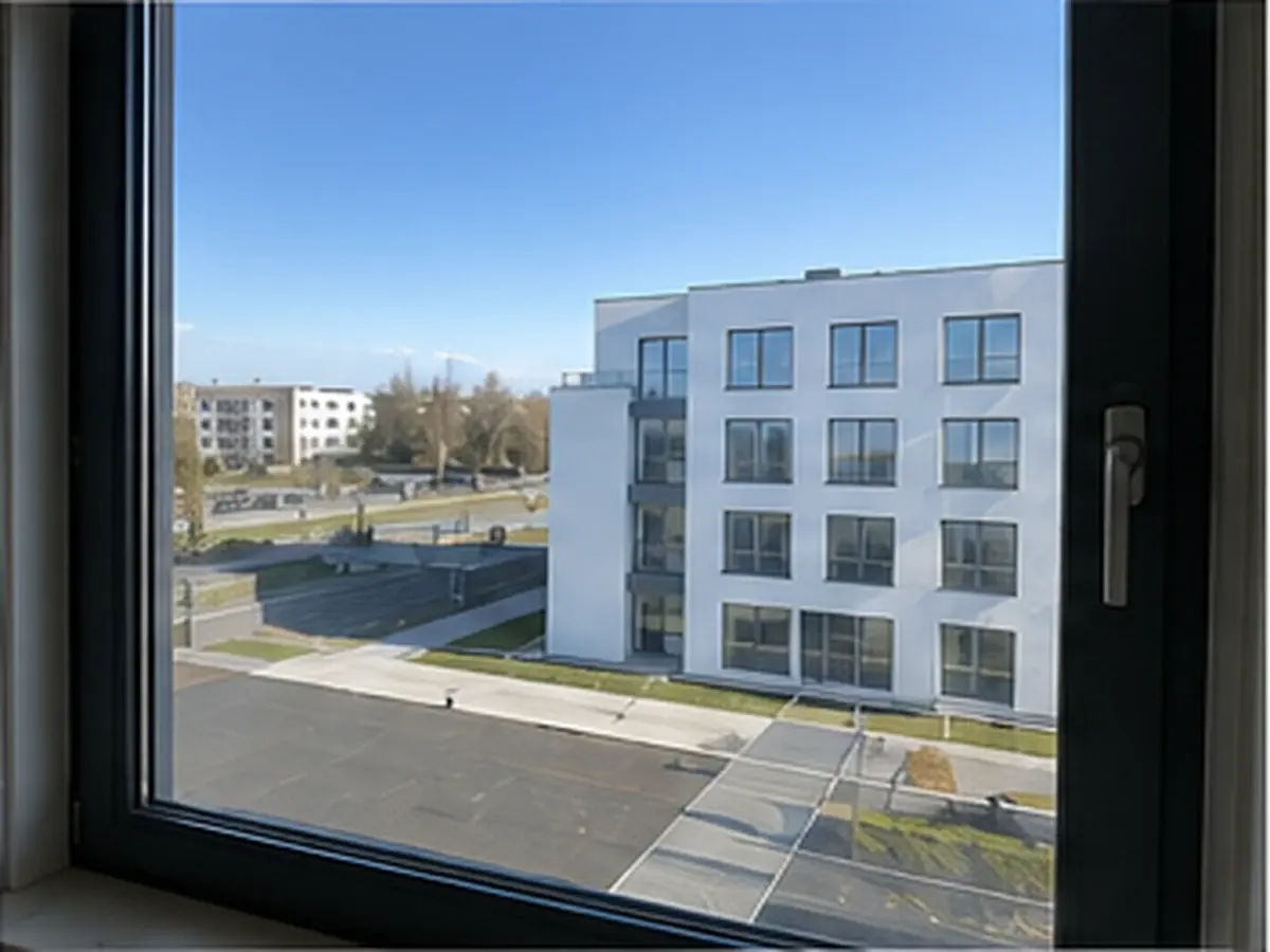 Streifenfreies Fenster nach der Fensterreinigung